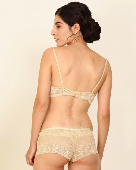 Buy online Beige Hosiery Bras And Panty Set from lingerie for Women by B&b  Comfort for ₹279 at 44% off