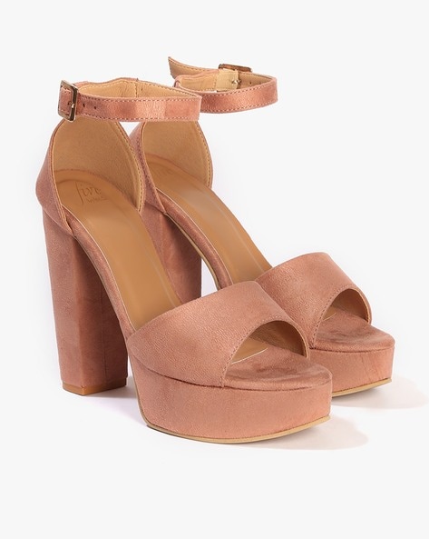 Peach shop platform heels