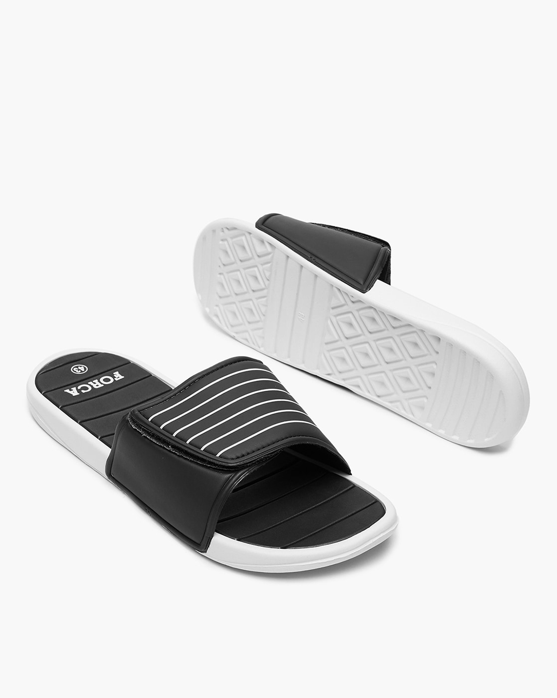 Buy Black Flip Flop Slippers for Men by Forca by Lifestyle