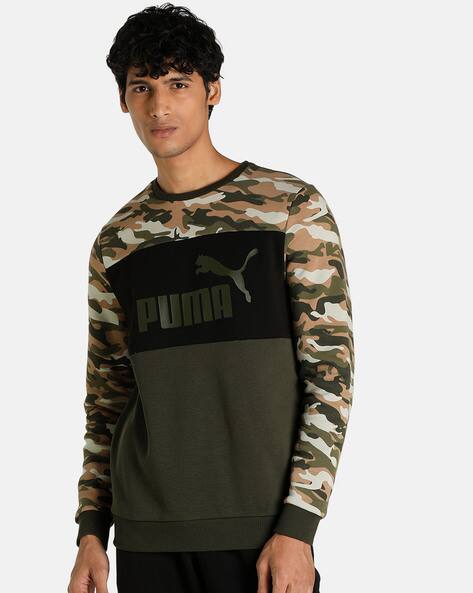 Puma Camo Men Regular Fit Crew-Neck Sweatshirt