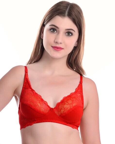 Nice Touch Red Lace Bra Panty Set at Rs 250/set in Delhi