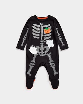 mothercare Printed Sleepsuit with Button Closure-picture-10
