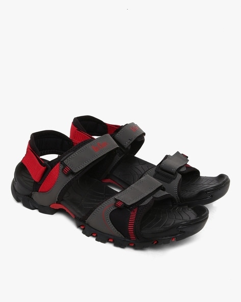 LEE COOPER Men's Original Slip On Open Leather Black Sandals Shoes SZ 43/10  EUC | eBay