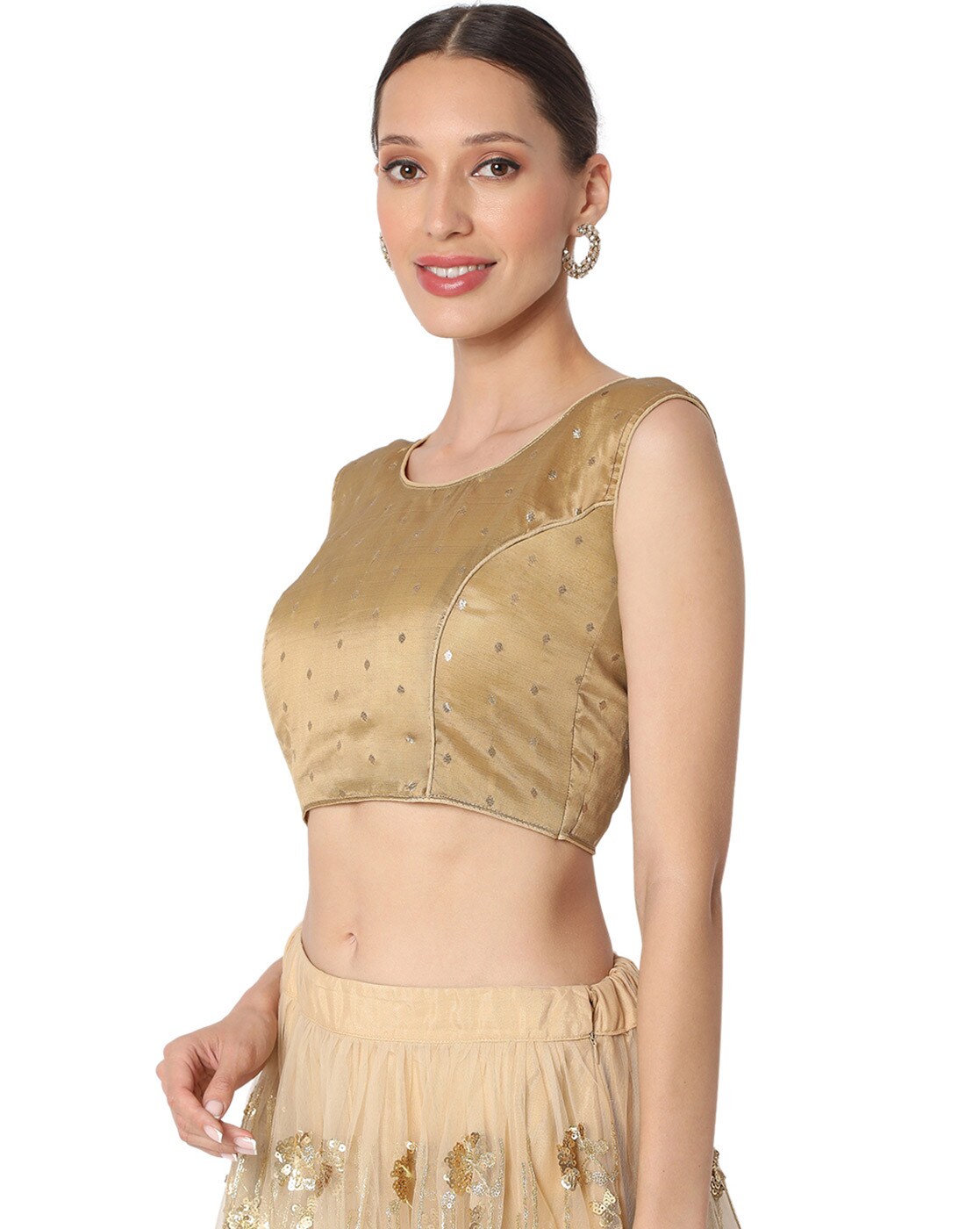 Buy Brown Blouses for Women by SALWAR STUDIO Online