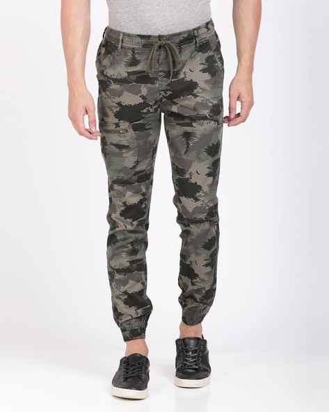 CAMOUFLAGE JOGGER SLIMFIT CAMOUFLAGE PRINT TROUSER