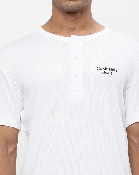 Calvin klein sale henley t shirt