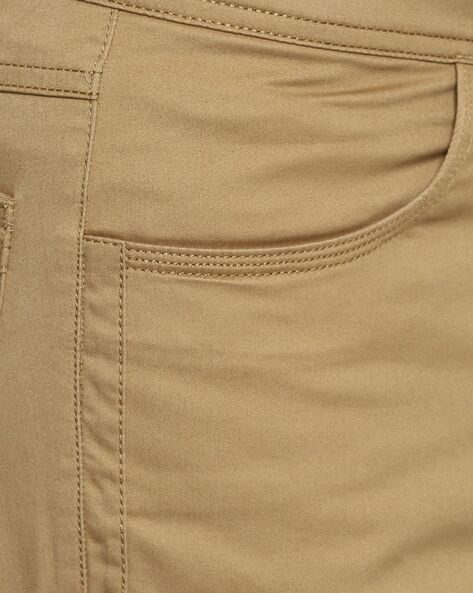 TROUSERS WITH PATCH POCKETS  Light camel  ZARA India