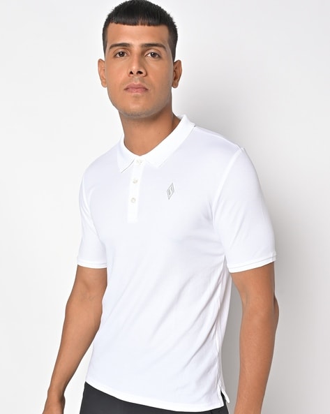 Skechers polo shop shirt mens white