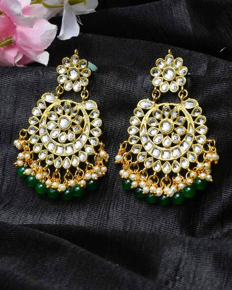 featured:- Gold Finished Pippal Patti Pearl Earring Shop our latest  collection at our store or visi… | Traditional jewelry, Gold earrings  wedding, Shop earrings