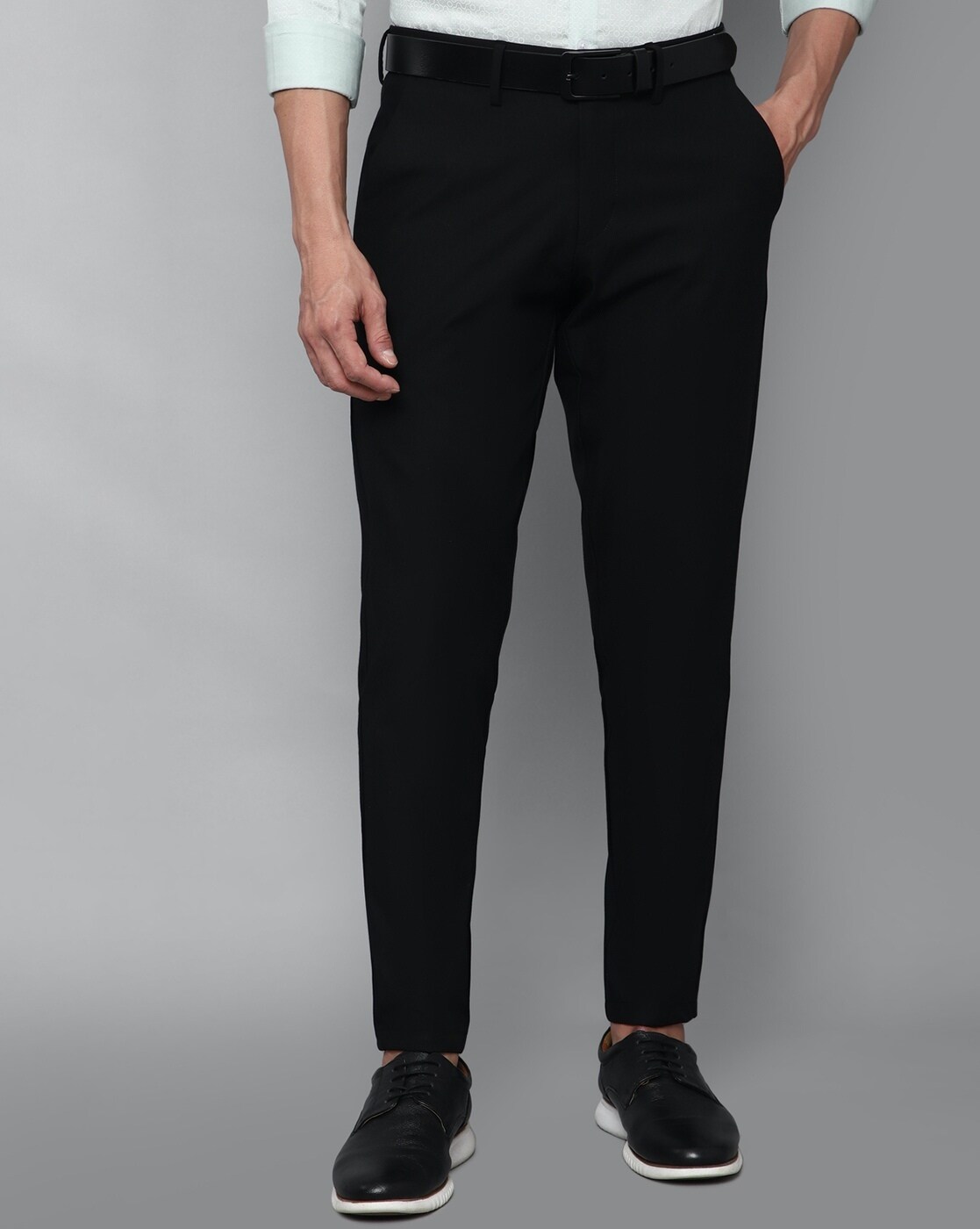Allen Solly Regular Fit Men Black Trousers  Buy Allen Solly Regular Fit  Men Black Trousers Online at Best Prices in India  Flipkartcom