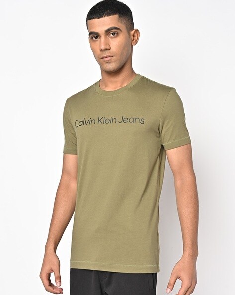 Buy Olive Tshirts for Men by Calvin Klein Jeans Online 