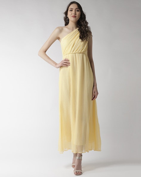 One Shoulder Yellow Chiffon Bridesmaid Dresses, A-line Party Long Evening  Dresses, Light Yellow Bridesmaid Dresses,plus Size Yellow Chiffon | Yellow  bridesmaid dresses, Bridesmaid dresses plus size, Pastel yellow bridesmaid  dresses
