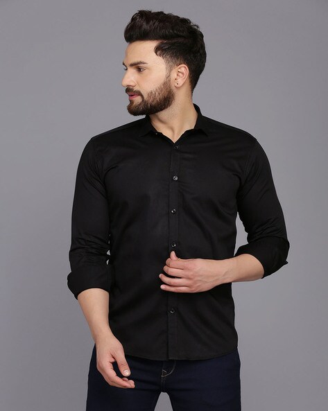 know violence Fine Buy Black Shirts for Men by MENKOVY Online | Ajio.com