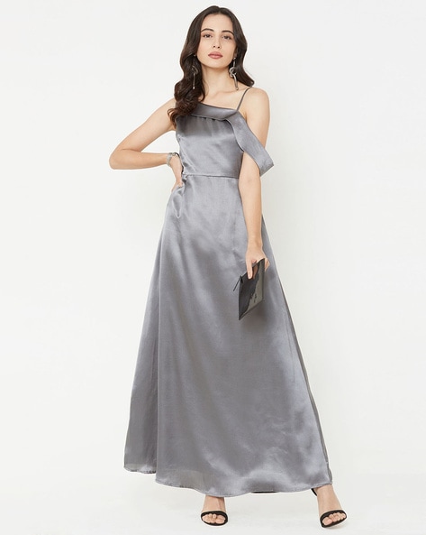 Off-the-shoulder A-line 3d Floral Embroidered Bridesmaid Dress In Evergreen  | The Dessy Group