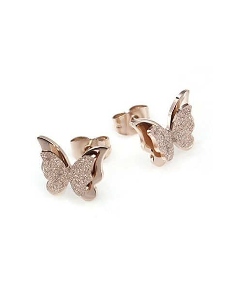 Stud Earrings - Sterling Silver Butterflies | The Shop'n Glow