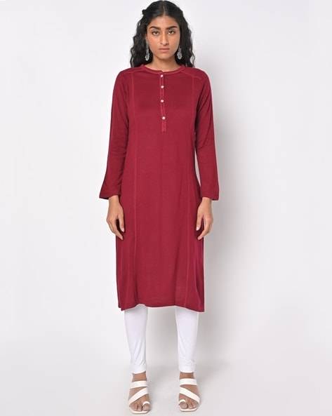 Buy Maroon Kurtas for Women by AURELIA Online