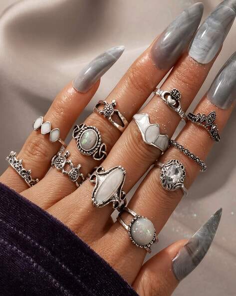 Diamond Finger Nail Rings for Women | eBay