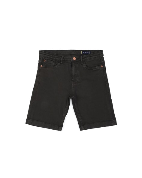 REGULAR DENIM SHORTS - Black | ZARA United States