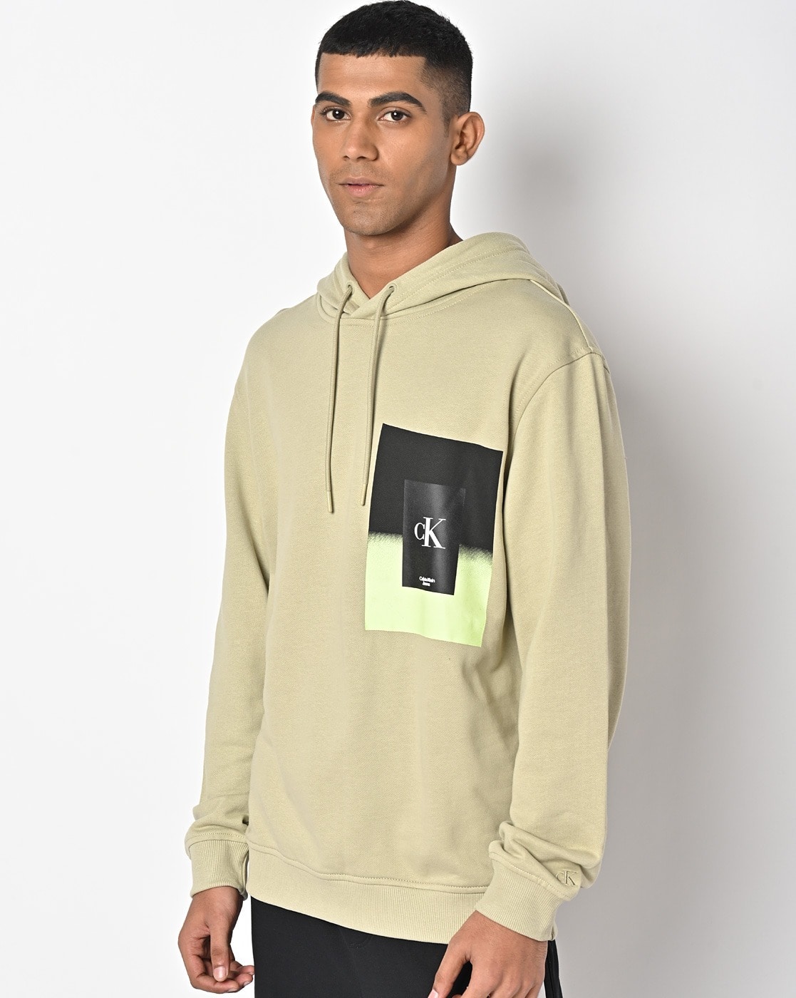 Buy Beige & Black Sweatshirt & Hoodies for Men by Calvin Klein Jeans Online  