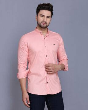 Buy Pink Shirts for Men by MENKOVY Online | Ajio.com