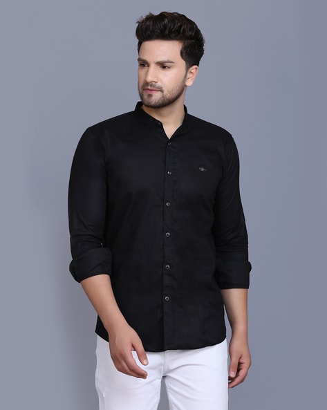 Buy Black Shirts for Men by MENKOVY Online