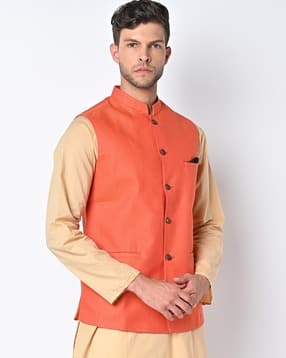 maxence Nehru Jacket with Welt Pockets-picture-52