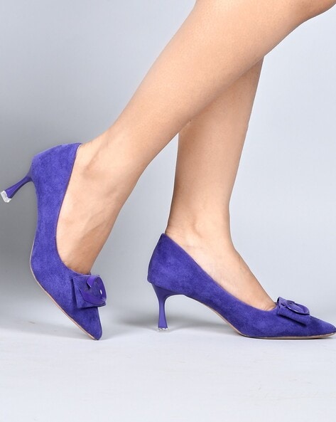 Walkfree Women Purple Heels - Buy Walkfree Women Purple Heels Online at  Best Price - Shop Online for Footwears in India | Flipkart.com