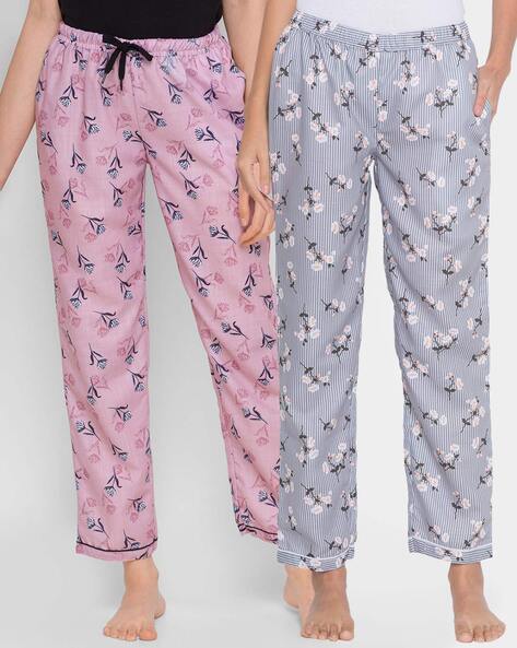 Ladies pink 2025 and grey pyjamas