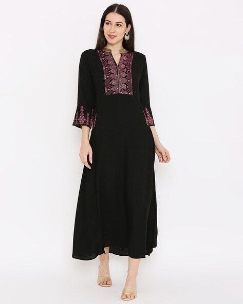 Buy Black Dresses & Gowns for Women by FEMVY Online | Ajio.com