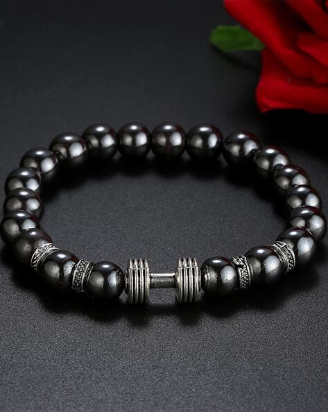 Black Lava and Tiger Eye Beads Bracelet for Men and Women - Kayarize