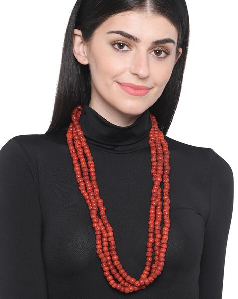 Classic Good Luck Necklace for Women w/Meaningful Red Black Seed Beads  Strand 18”-20” | Eco friendly jewelry, Necklace, Womens necklaces