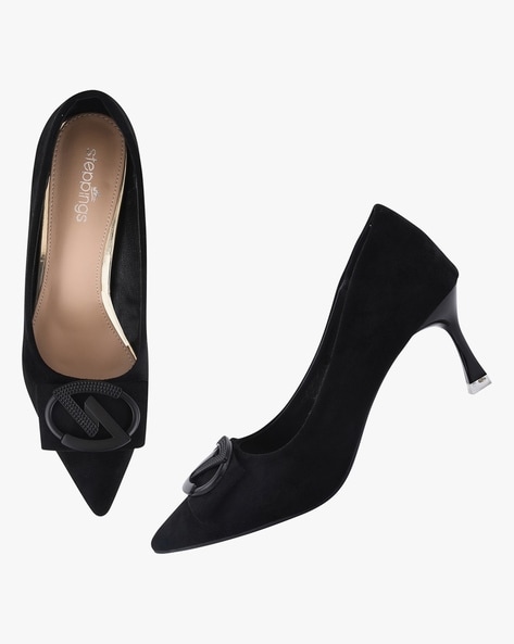 Buy Black Heeled Shoes for Women by Steppings Online