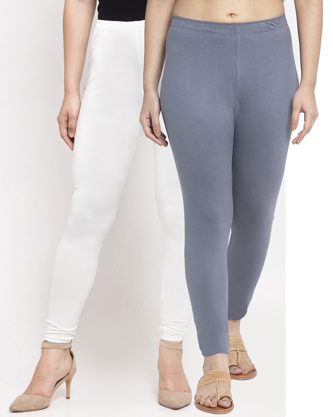 Buy White Leggings for Women by GRACIT Online