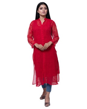 Front Open Kurtis Designs For casual and party look — Her Kurti Shop