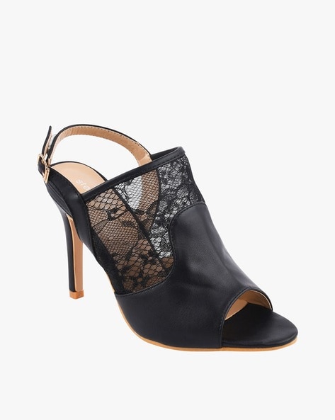 Buy Black Heeled Shoes for Women by Steppings Online