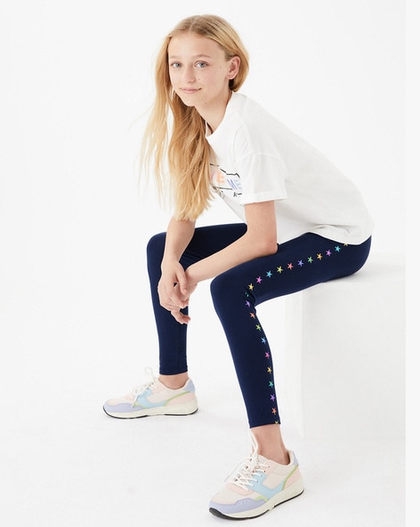 Buy Navy Leggings for Girls by Marks & Spencer Online