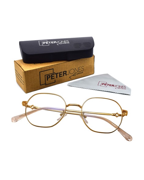 Gold frame glasses clearance round