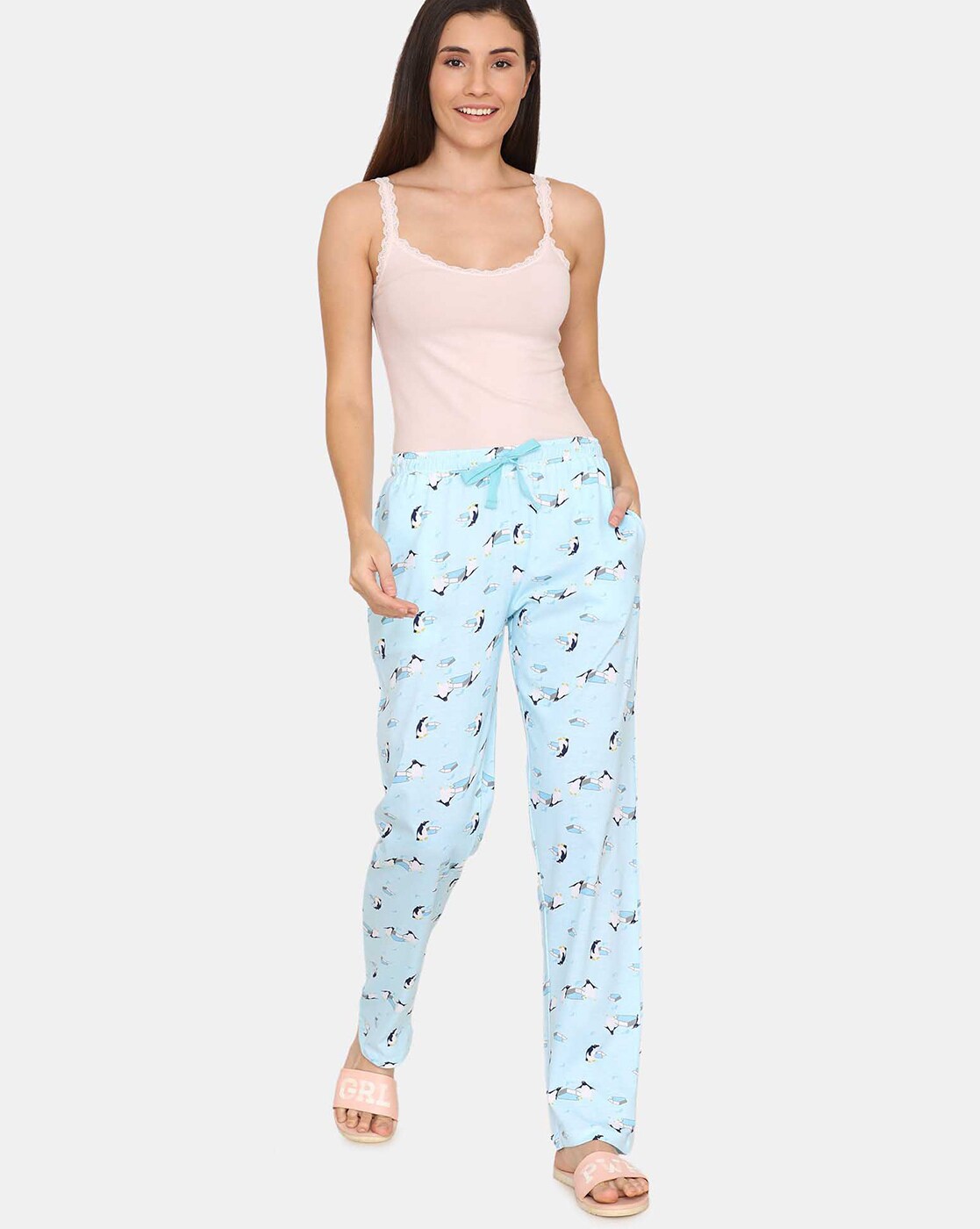 Buy Blue Pyjamas & Shorts for Women by ZELOCITY Online