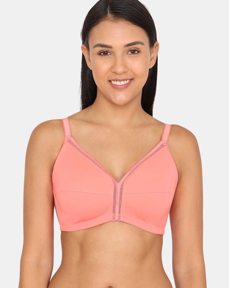 Essentials Single Layered Wired Non-Padded 3/4th Coverage Sag Lift Bra
