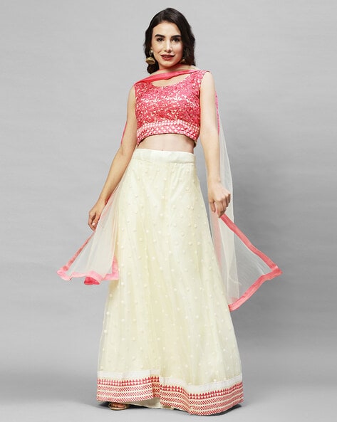 Coral Red Silk Wedding Wear Lehenga Choli Online | Designer Lehenga Choli