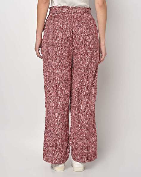 Girls Red Glitter Flared Trousers | New Look