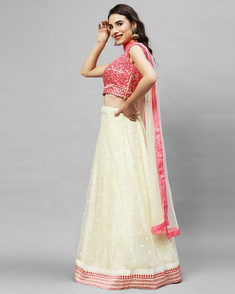 ZAALIMA FASHION Embroidered Semi Stitched Lehenga Choli - Buy ZAALIMA  FASHION Embroidered Semi Stitched Lehenga Choli Online at Best Prices in  India | Flipkart.com