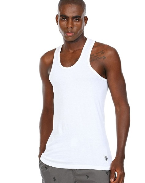 U S Polo Assn Round-Neck Sleeveless Vest