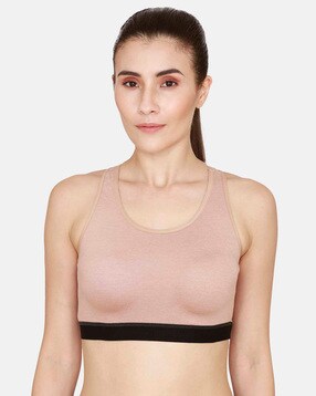 Buy online Racer Back Color Blocked Sports Bra from lingerie for Women by  Alishan for ₹319 at 68% off