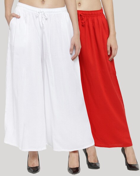 Pack of 2 Palazzos with Insert Pockets Price in India