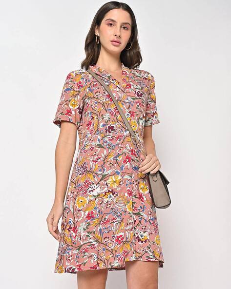 JDY BY ONLY Printed Button-Down A-line Dress