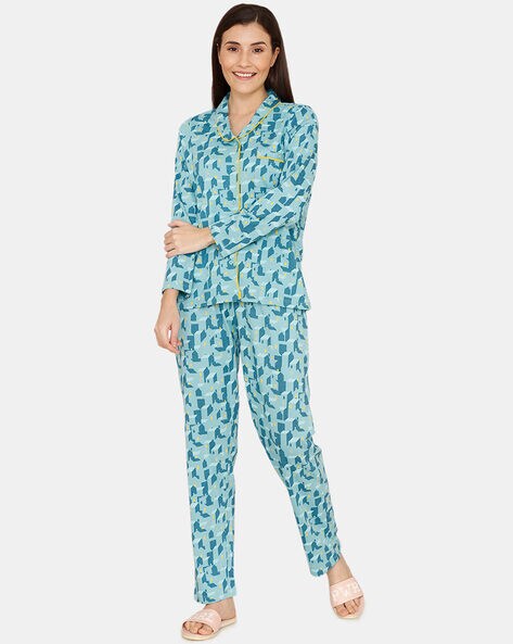 Buy Blue Night&LoungeWearSets for Women by Zivame Online