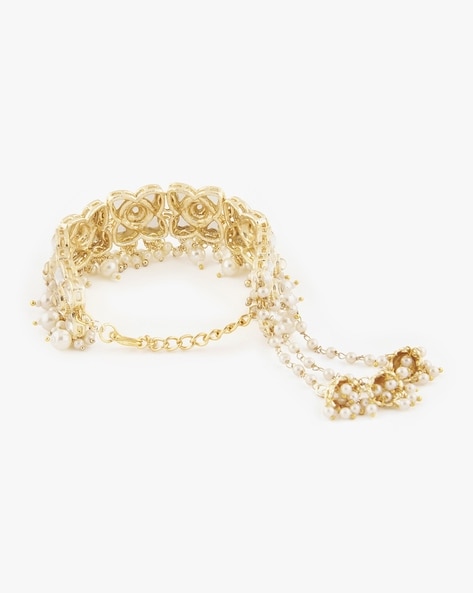 Buy Silver Bracelets & Bangles for Women by ZAVERI PEARLS Online | Ajio.com