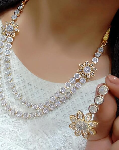 The Pari Stone-Studded Layered Necklace