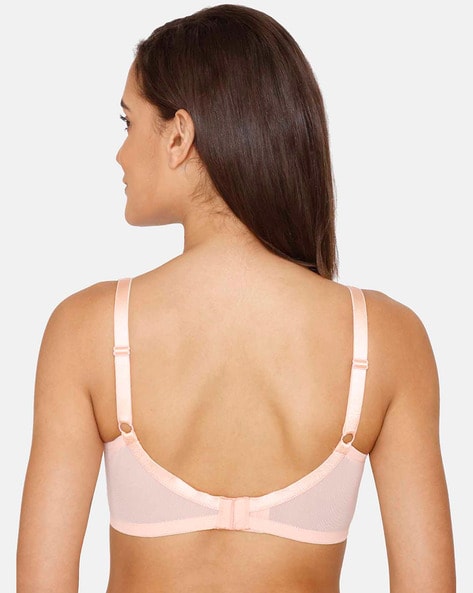 Zivame Women's Wirefree Lightly Padded T-Shirt Bra, Color: Peach, Size: 38C  price in UAE,  UAE